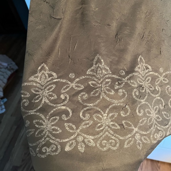 Olive Green Maxi Skirt - Picture 5 of 7